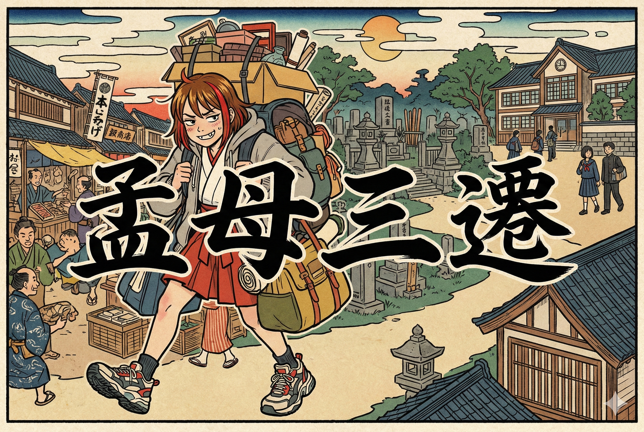 【漢検準一級】環境が悪いの、マジで詰み！「孟母三遷」で人生のタイパ爆上げじゃ！