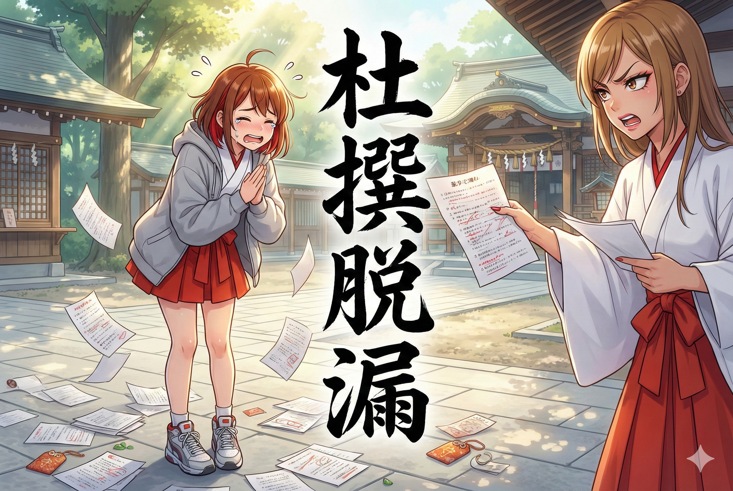 【漢検準一級】杜撰脱漏！仕事が適当すぎてミス連発…それってマジ詰んでね？