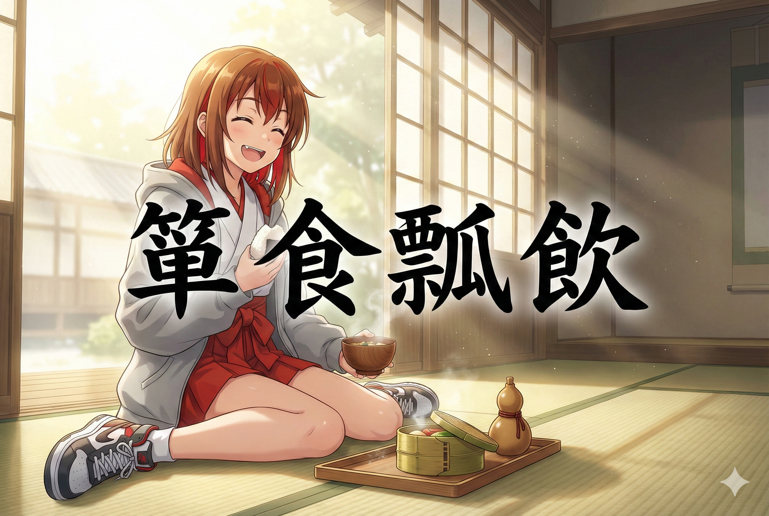 【漢検準一級】箪食瓢飲で映える？金欠でも心はリッチなマジ尊い生き方