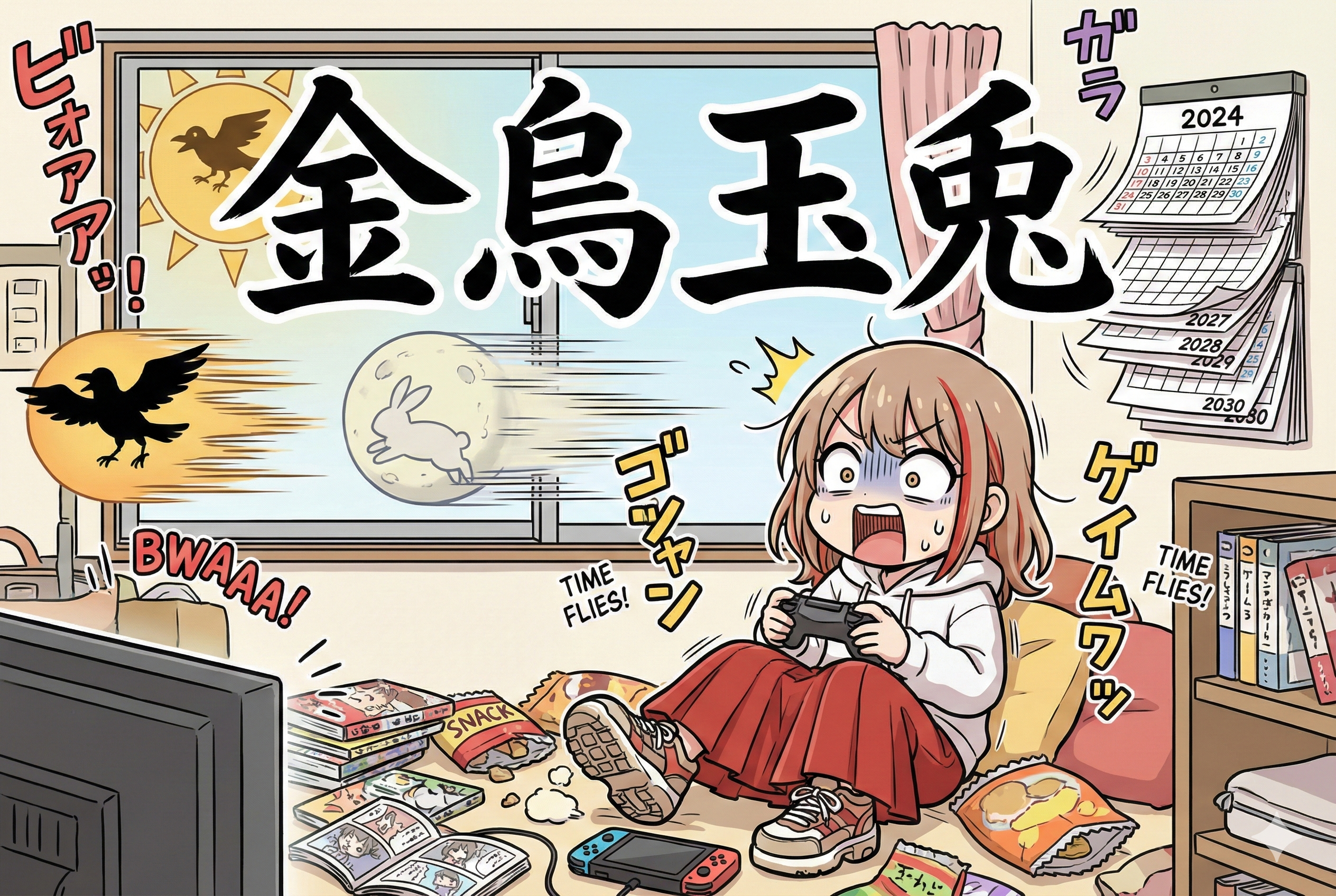 【漢検準一級】金烏玉兎！気づけばもう年末？時が経つの早すぎて草